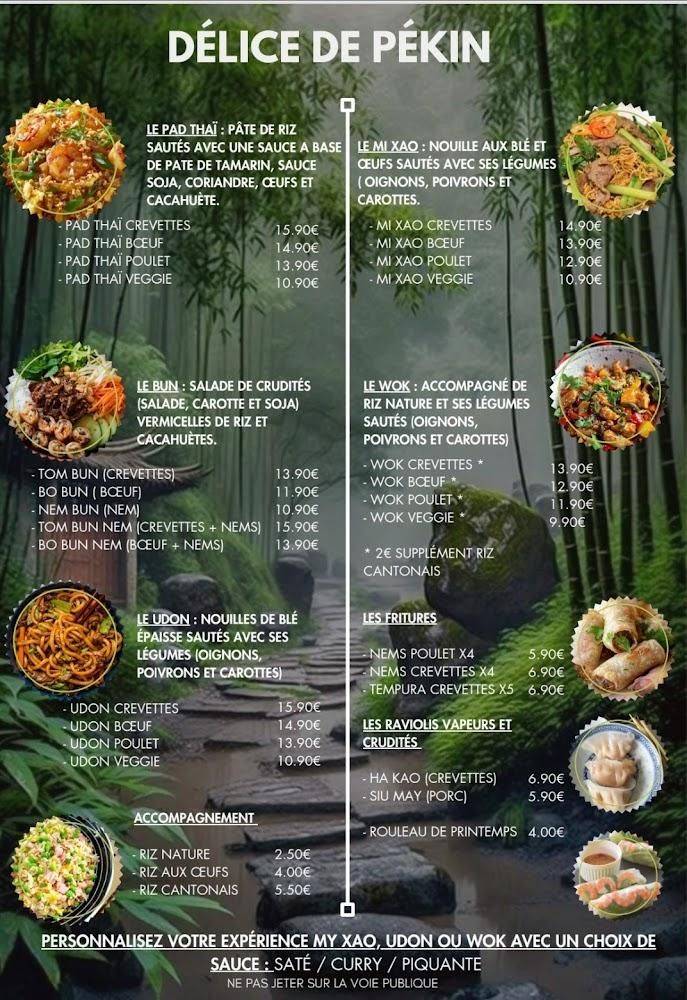 Délice de Pekin - Menu Image 1